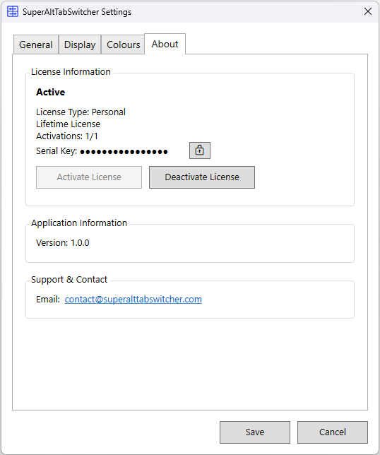 Super Alt Tab Switcher Settings Page 4